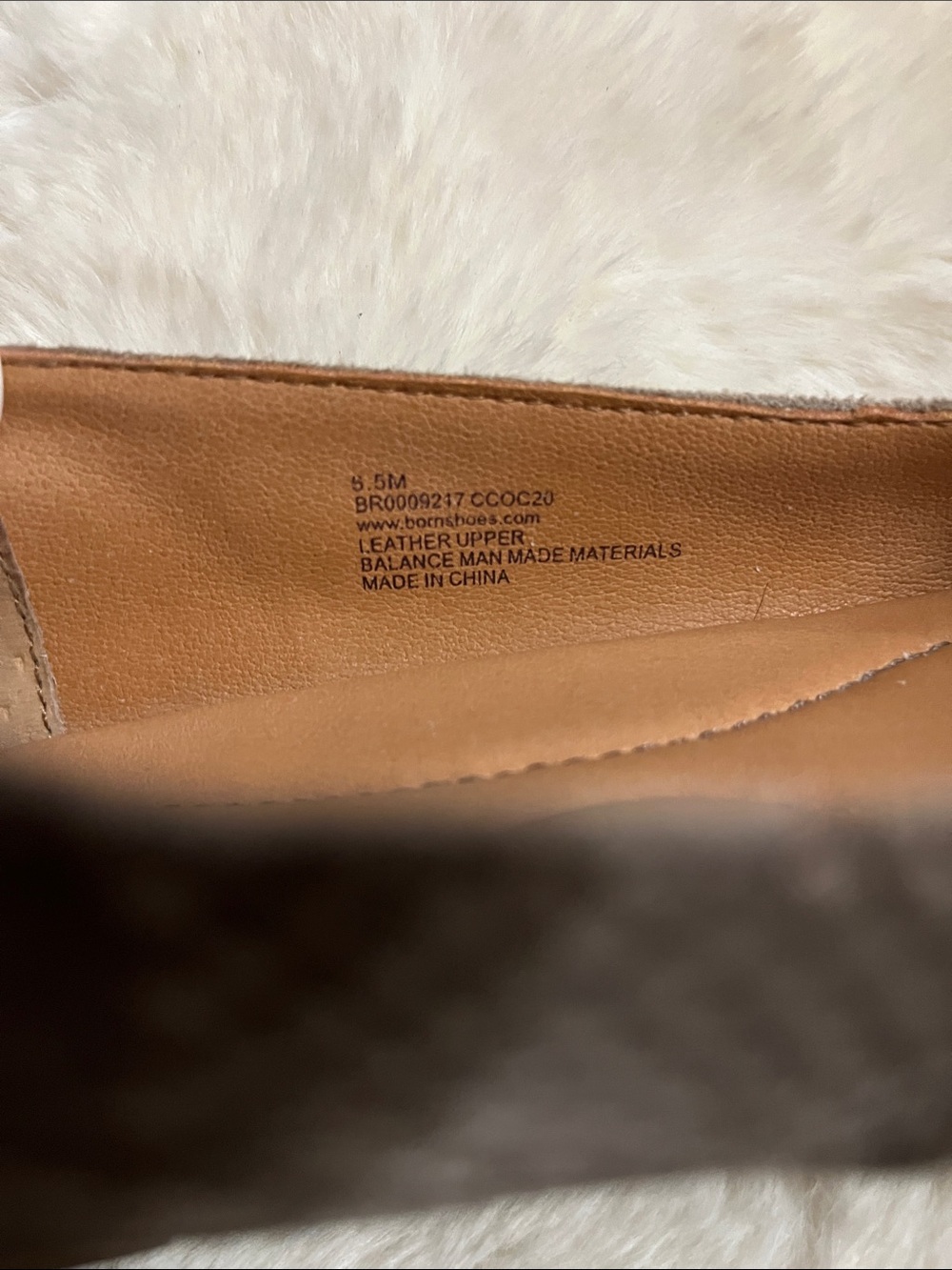 Born Taupe Leather Ballet Flats - Picture 4 of 12